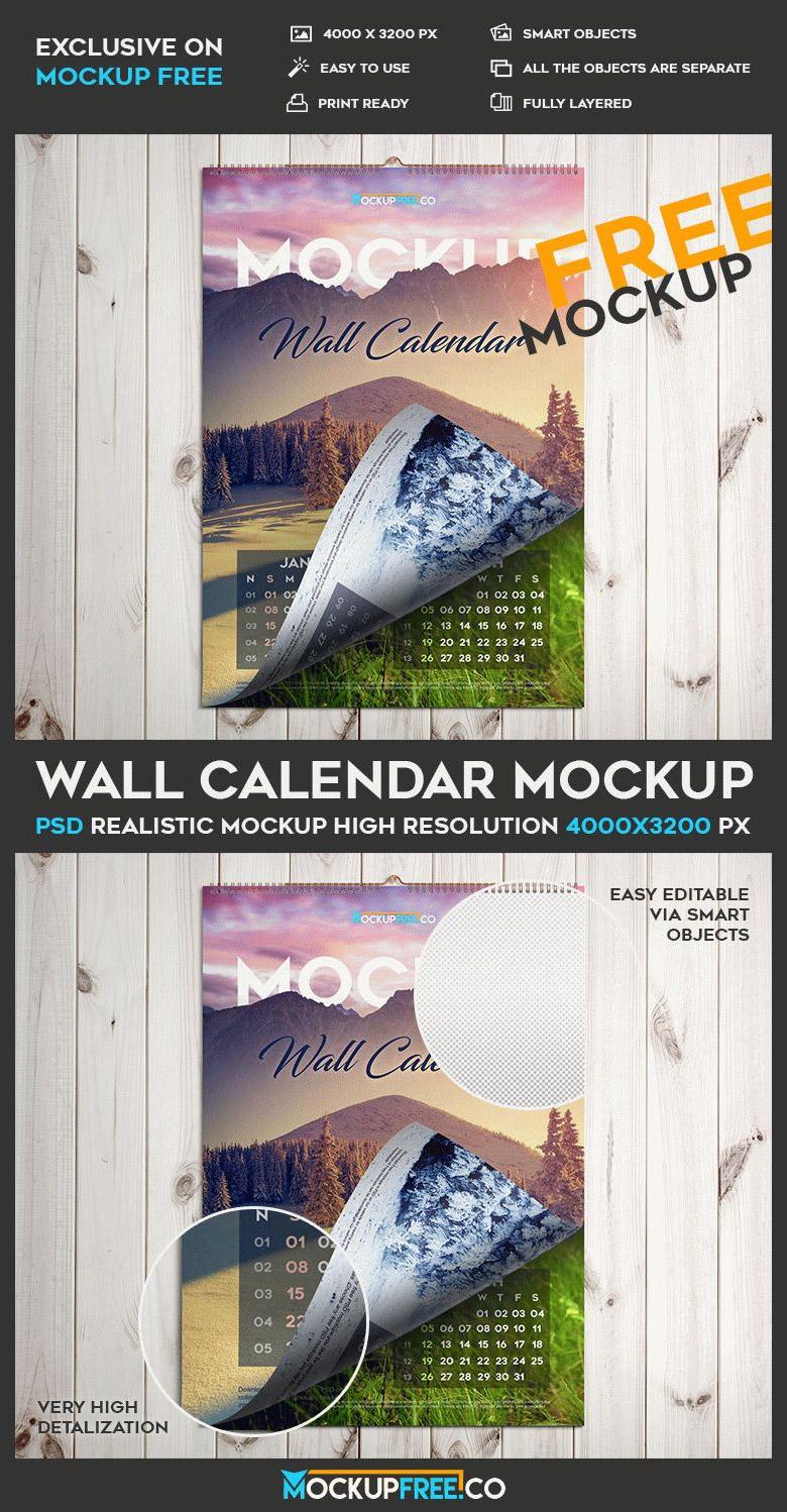 hanging wall calendar mockup the creative feed